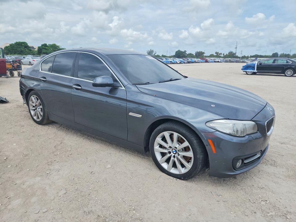 2016 BMW 5er VIN WBA5B1C58GG131950 COPART salvage auction — REAR END, Fl - Cert Of Title Slvg Rebuildable, sold $2,500 on 2026-07-16 (photo 4)