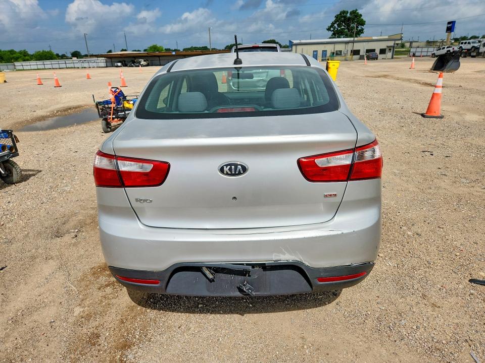 2014 Kia Rio VIN KNADM4A36E6365435 COPART salvage auction — MECHANICAL, Tx - Cert Of Title-Rebuilt Salvage, sold $525 on 2026-07-15 (photo 6)