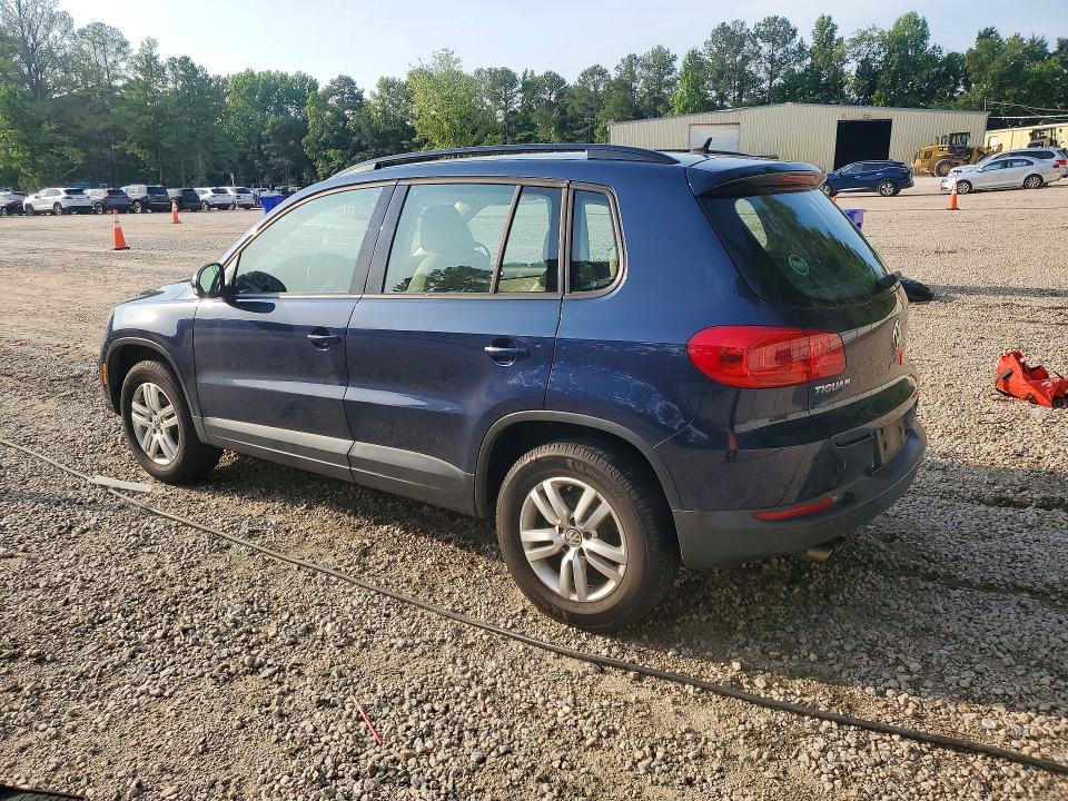 2016 Volkswagen Tiguan VIN WVGAV7AX2GW602587 COPART salvage auction — MINOR DENT/SCRATCHES, Nc - Dealer Only Clean Title, sold $1,550 on 2026-07-10 (photo 2)