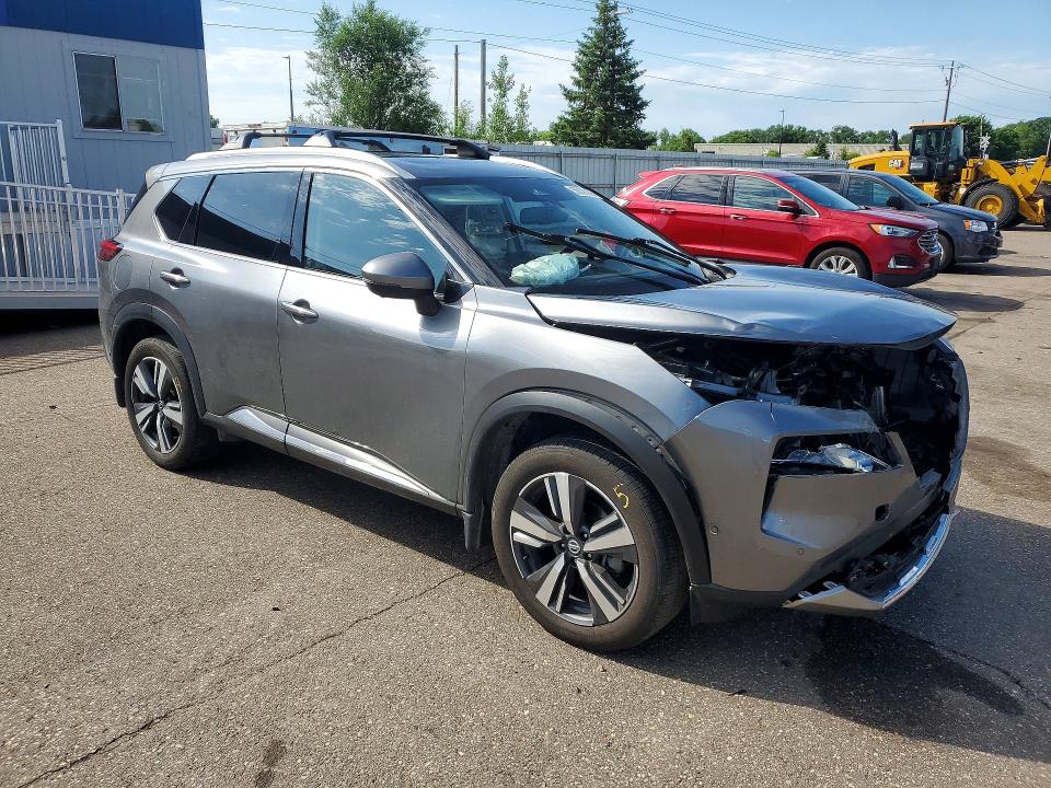 2021 Nissan Rogue VIN JN8AT3DD5MW303499 COPART salvage auction — FRONT END, Mn - Cert Of Title-Salvage, sold $525 on 2026-07-30 (photo 4)