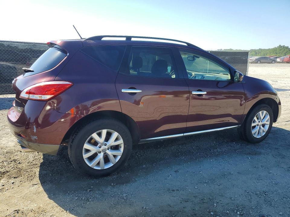 2014 Nissan Murano VIN JN8AZ1MU2EW410983 COPART salvage auction — FRONT END, Sc - Cert Of Title-Salvage, sold $1,850 on 2026-07-20 (photo 3)
