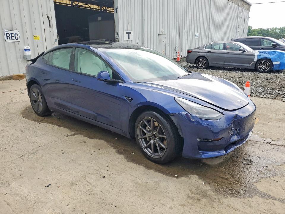 2023 Tesla VIN 5YJ3E1EA8PF614909 COPART salvage auction — REAR END, Nj - Cert Of Title-Salvage, sold $4,300 on 2026-07-29 (photo 4)