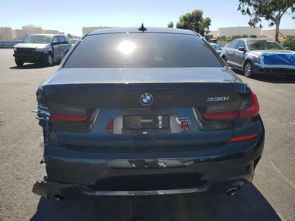 2019 BMW 3 series VIN WBA5R1C50KAK09693 COPART salvage auction — REAR END, CA - SALVAGE CERTIFICATE, sold $13,500 on 2026-08-12 (photo 6)