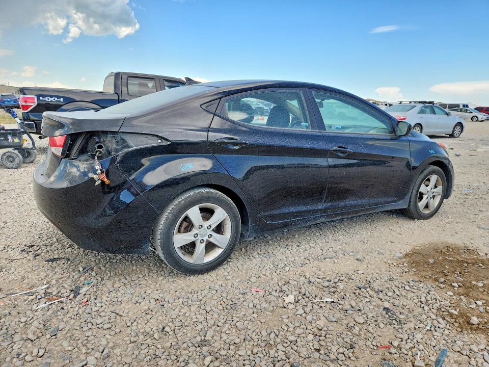 2013 Hyundai VIN KMHDH4AE2DU567736 COPART salvage auction — REAR END, Ut - Salvage Certificate, sold $900 on 2026-07-24 (photo 3)