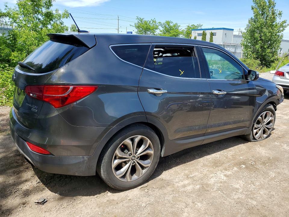 2013 Hyundai Santa fe VIN 5XYZUDLA5DG086302 COPART salvage auction — VANDALISM, On - Permit No Brand - Unfit, sold $1,200 on 2026-07-14 (photo 3)