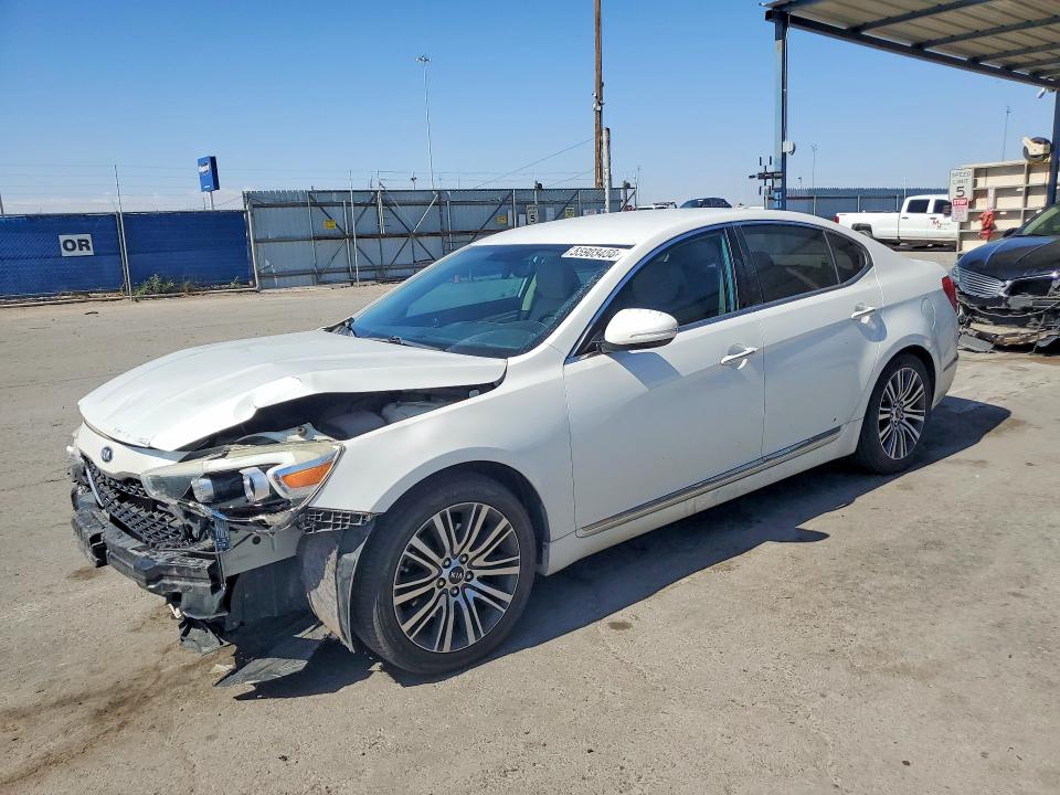 2014 Kia Cadenza VIN KNALN4D73E5137681 COPART salvage auction — FRONT END, Tx - Salvage Vehicle Title, sold $1,300 on 2026-07-10 (photo 1)