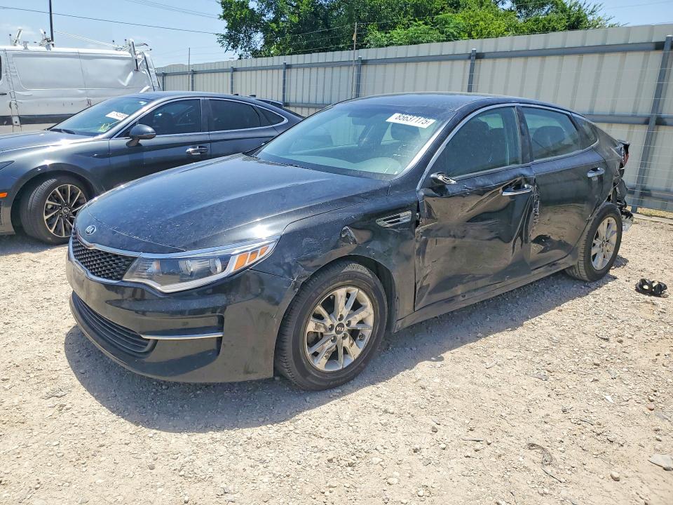 2016 Kia Optima VIN KNAGT4L33G5117424 COPART salvage auction — REAR END, TX - SALVAGE VEHICLE TITLE (P), sold $725 on 2026-07-16 (photo 1)
