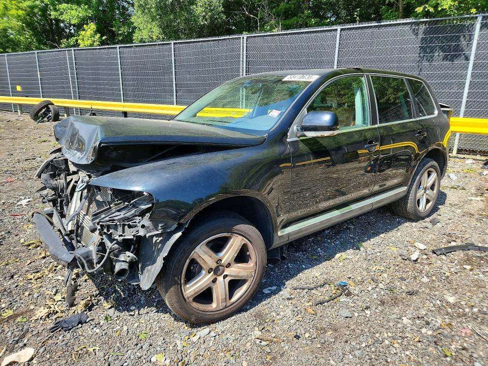 2006 Volkswagen Touareg VIN WVGMM77L06D019708 COPART salvage auction — FRONT END, Md - Cert Of Salvage > 75% Damage, sold $400 on 2026-07-07 (photo 1)