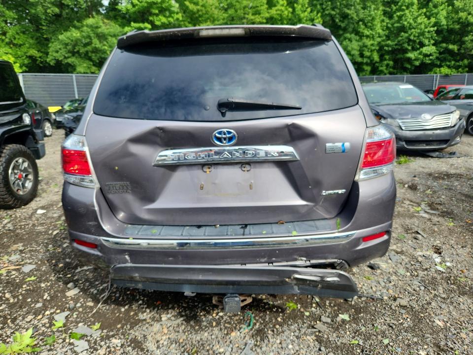2012 Toyota Highlander VIN JTEDC3EH0C2004207 COPART salvage auction — REAR END, Md - Cert Of Salvage < 75% Damage, sold $5,900 on 2026-07-24 (photo 6)