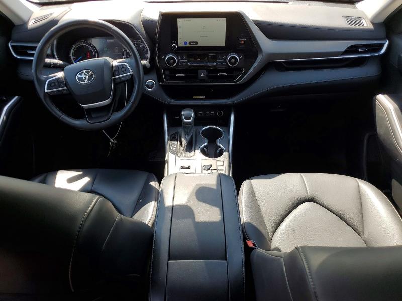 2023 Toyota Highlander VIN 5TDKBRCH0PS585789 COPART salvage auction — FRONT END, Ia - Cert Of Title-Salvage Title, sold $16,000 on 2026-07-15 (photo 8)