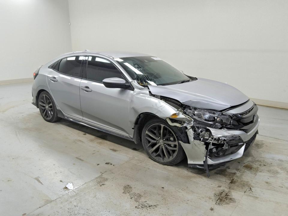 2021 Honda Civic VIN SHHFK7H45MU218509 COPART salvage auction — FRONT END, FL - CERT OF TITLE-REBUILT, sold $5,600 on 2026-07-07 (photo 4)