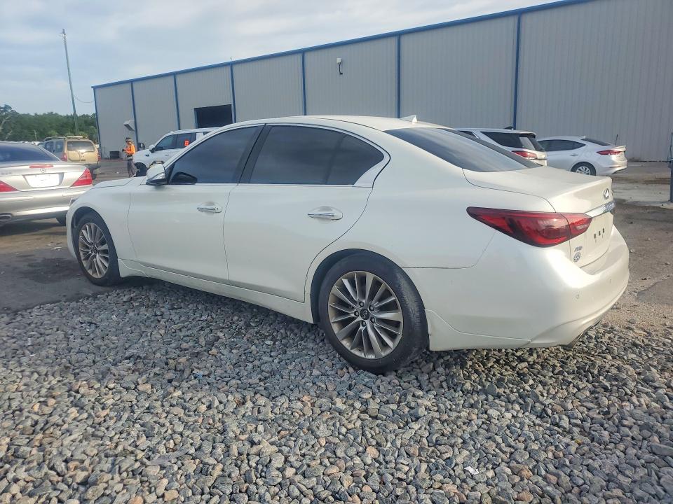 2021 Infiniti Q50 VIN JN1EV7BR7MM753571 COPART salvage auction — NORMAL WEAR, Fl - Cert Of Title-Flood Damaged (P), sold $12,500 on 2026-07-29 (photo 2)