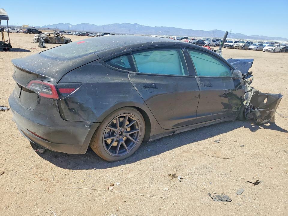 2023 Tesla Model 3 VIN 5YJ3E1EAXPF454712 COPART salvage auction — FRONT END, Ca - Acq Bos - Post Sale - Salvage, sold $2,300 on 2026-07-06 (photo 3)
