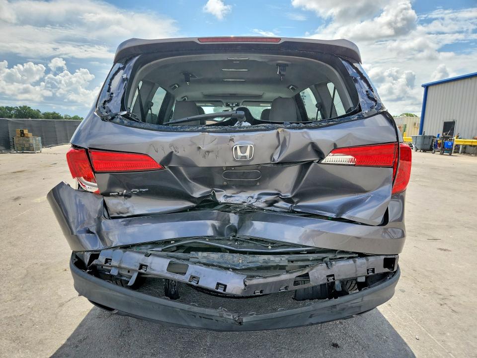 2018 Honda Pilot VIN 5FNYF5H55JB030466 COPART salvage auction — REAR END, Fl - Cert Of Title Slvg Rebuildable, sold $4,150 on 2026-07-03 (photo 6)