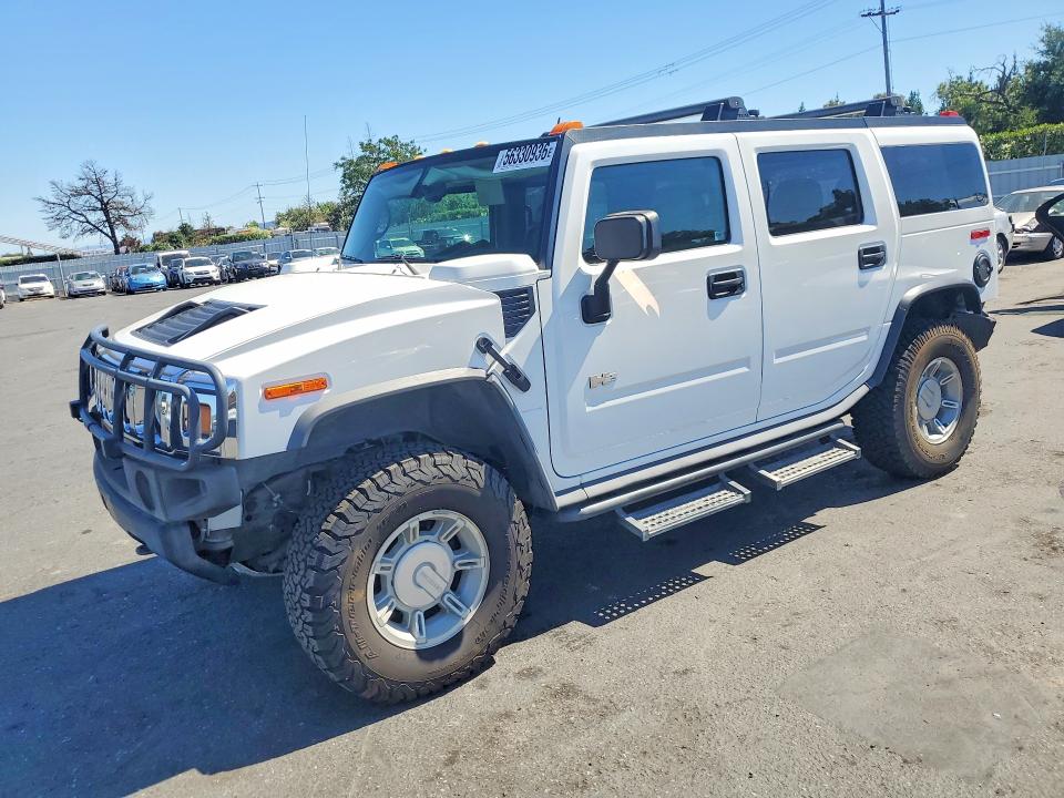 2005 Hummer H2 VIN 5GRGN23U25H101204 COPART salvage auction — REAR END, Ca - Salvage Certificate, sold $14,300 on 2026-07-14 (photo 1)