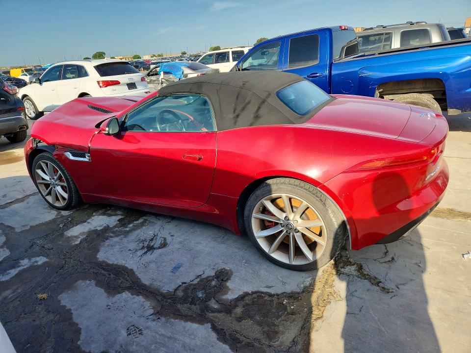 2014 Jaguar F-type VIN SAJWA6FC3E8K08170 COPART salvage auction — FRONT END, Tx - Salvage Vehicle Title, sold $4,800 on 2026-07-30 (photo 2)