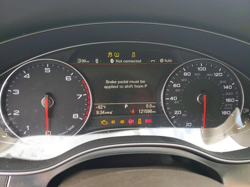 2014 Audi A7 VIN WAU2GAFC9EN108734 COPART salvage auction — FRONT END, Ia - Cert Of Title-Salvage Title, sold $200 on 2026-07-24 (photo 9)