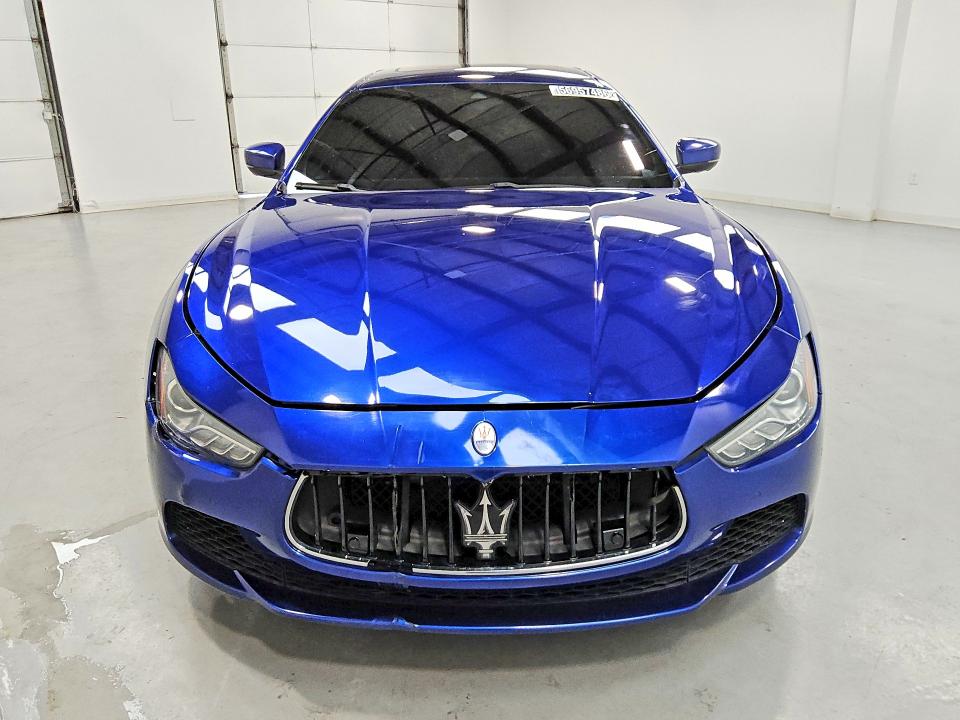 2017 Maserati Ghibli VIN ZAM57RTA2H1216797 COPART salvage auction — FRONT END, IN - CERTIFICATE OF TITLE, sold $3,550 on 2026-08-06 (photo 5)