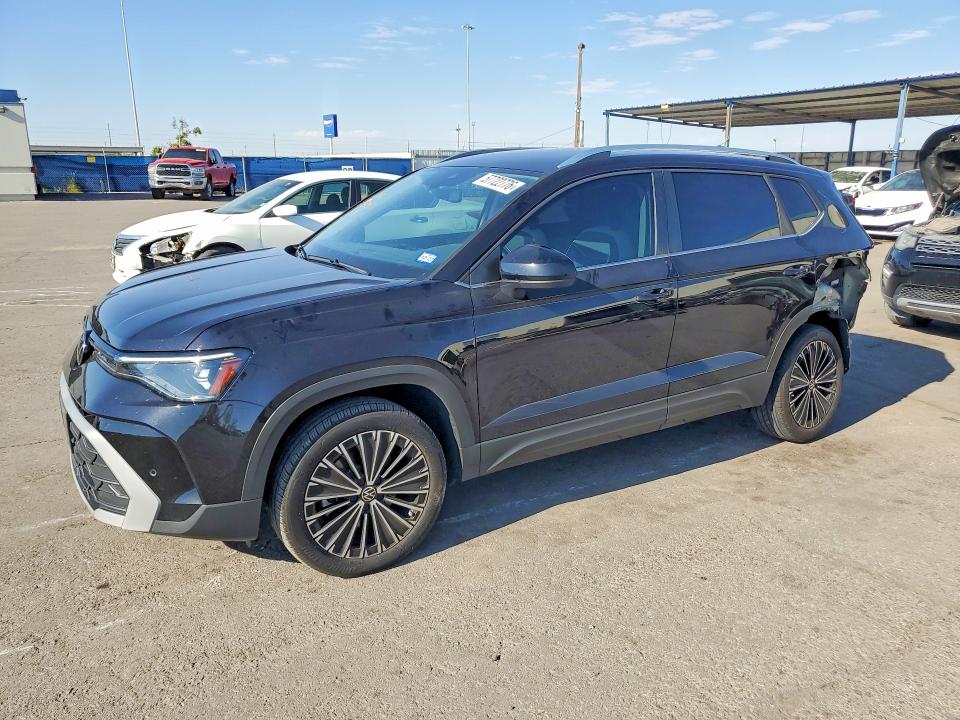 2025 Volkswagen Taos VIN 3VVSC7B29SM053398 COPART salvage auction — REAR END, Tx - Salvage Vehicle Title, sold $8,100 on 2026-08-14 (photo 1)