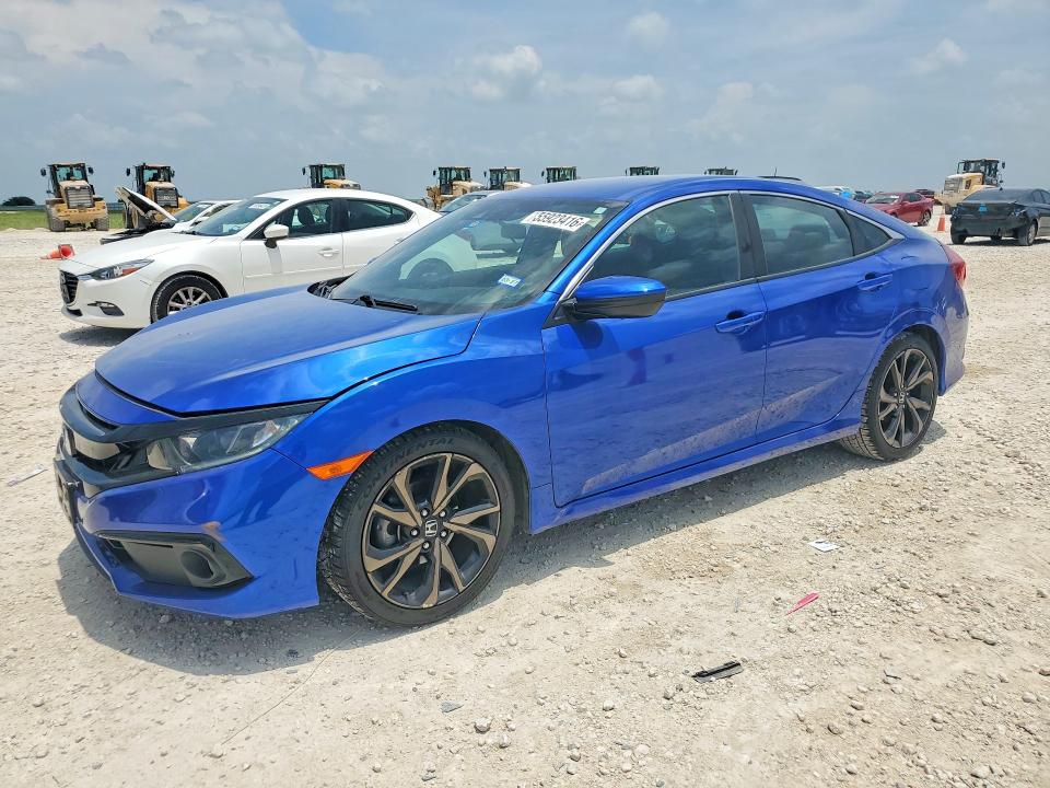2020 Honda VIN 2HGFC2F89LH571773 COPART salvage auction — FRONT END, Tx - Salvage Vehicle Title, sold $550 on 2026-08-06 (photo 1)