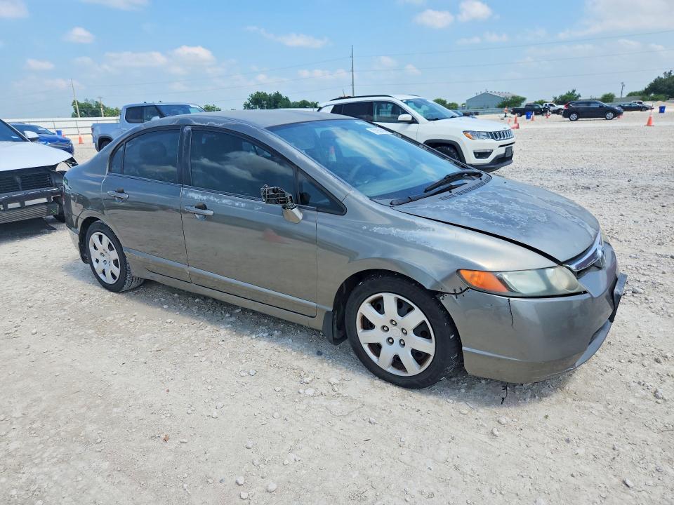 2007 Honda Civic VIN 2HGFA165X7H507074 COPART salvage auction — FRONT END, Tx - Salvage Vehicle Title, sold $375 on 2026-07-23 (photo 4)