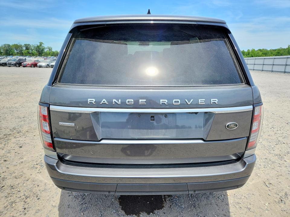 2017 Land rover RANGE ROVER VIN SALGS5FE9HA334311 COPART salvage auction — FRONT END, Va - Cert Of Title - Salvage, sold $6,000 on 2026-07-15 (photo 6)