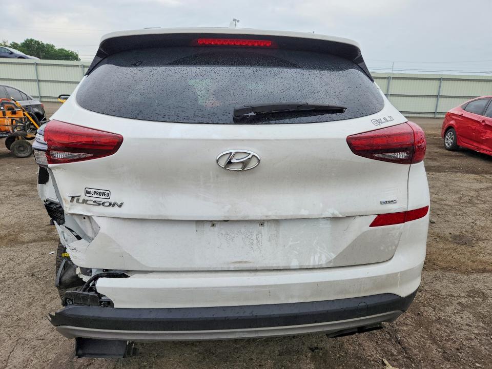 2021 Hyundai Tucson VIN KM8J3CAL3MU399258 COPART salvage auction — REAR END, Pa - Certificate Of Salvage, sold $1,350 on 2026-07-21 (photo 6)