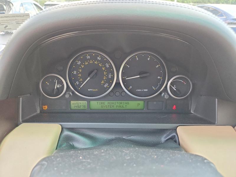 2008 Land rover RANGE ROVER VIN SALME15478A292698 COPART salvage auction — REAR END, MD - CERT OF SALVAGE > 75% DAMAGE, sold $425 on 2026-07-31 (photo 9)
