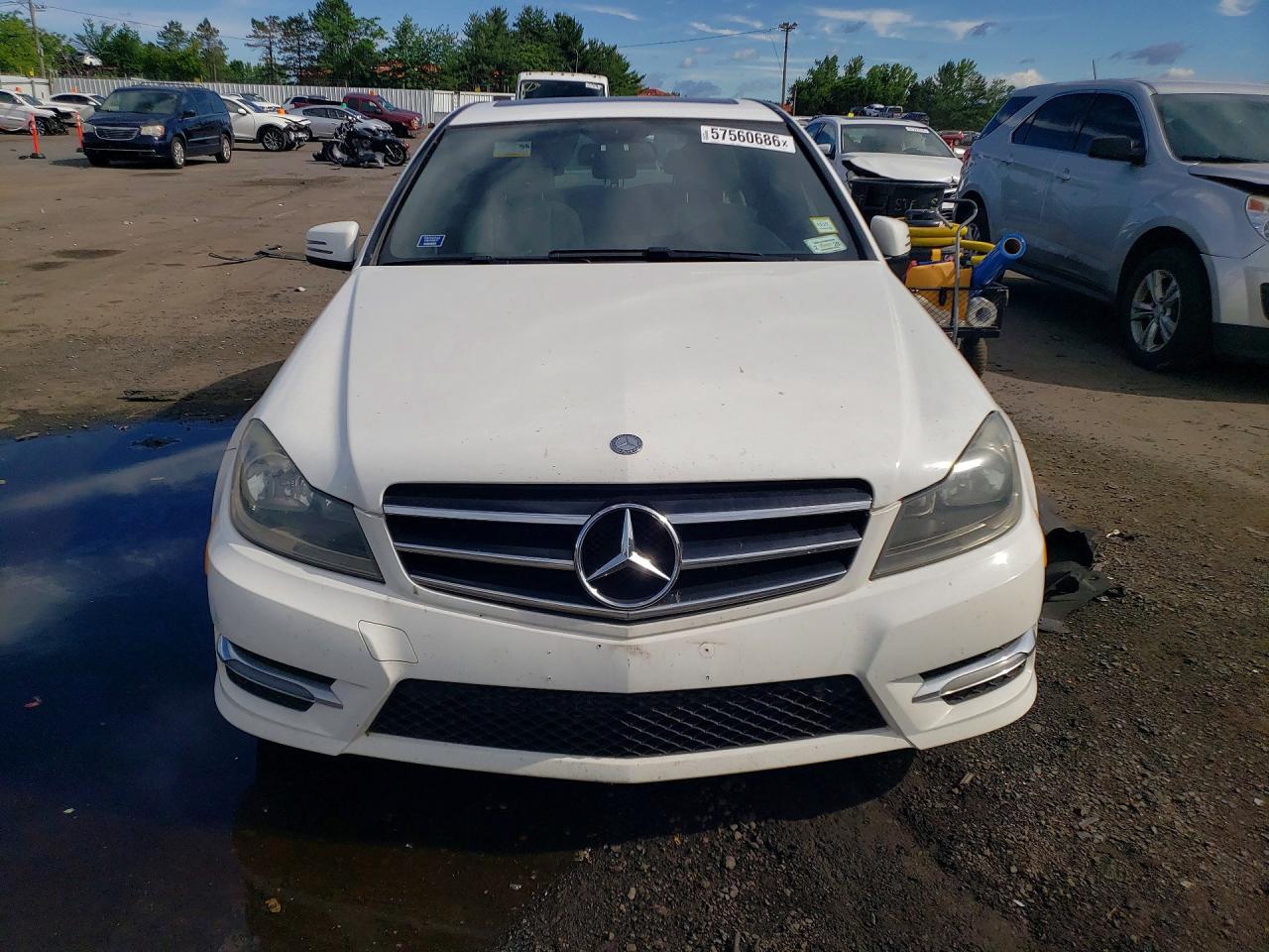 2014 Mercedes-Benz C-Class VIN WDDGF4HBXER305170 COPART salvage auction — Front End, NY - CERTIFICATE OF TITLE, sold $475 on 2026-06-30 (photo 5)