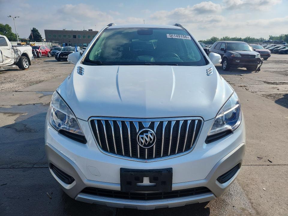 2016 Buick Encore VIN KL4CJESB7GB614851 COPART salvage auction — HAIL, CO - CERTIFICATE OF TITLE, sold $4,300 on 2026-07-20 (photo 5)