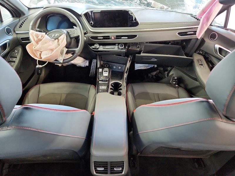 2023 Hyundai Sonata VIN KMHL44J2XPA288277 COPART salvage auction — FRONT END, Fl - Certificate Of Title, sold $650 on 2026-07-07 (photo 8)