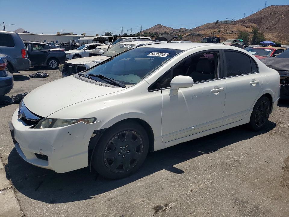 2009 Honda Civic VIN 19XFA16599E050660 COPART salvage auction — FRONT END, Ca - Salvage Certificate, sold $1,300 on 2026-07-02 (photo 1)