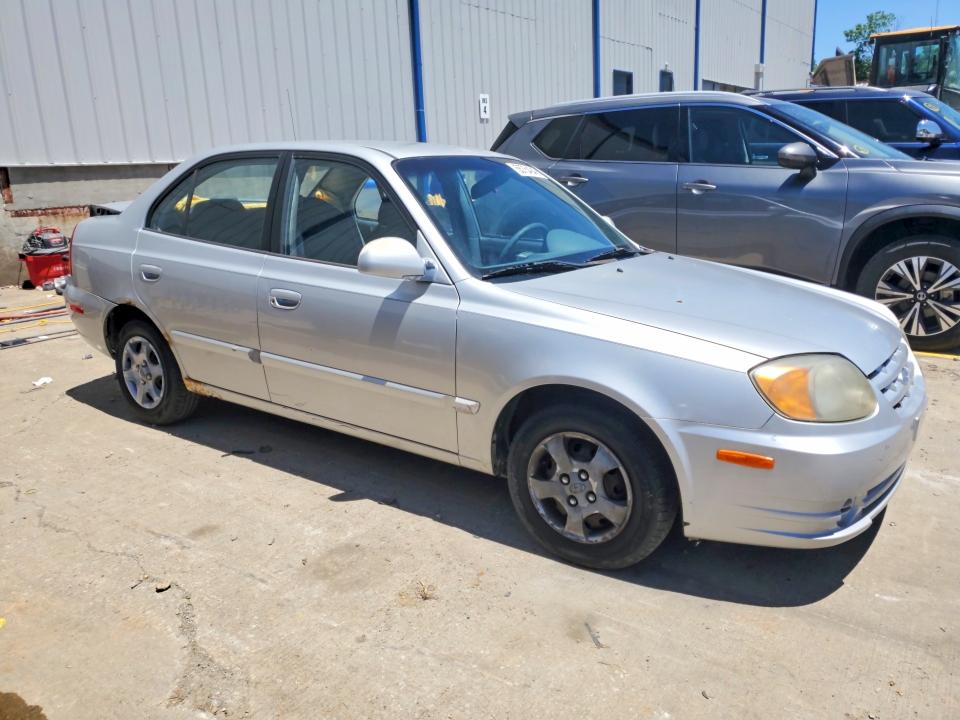 2005 Hyundai Accent VIN KMHCG45C75U661331 COPART salvage auction — REAR END, Ky - Bill Of Sale/Part Only/No Titl, sold $300 on 2026-07-15 (photo 4)