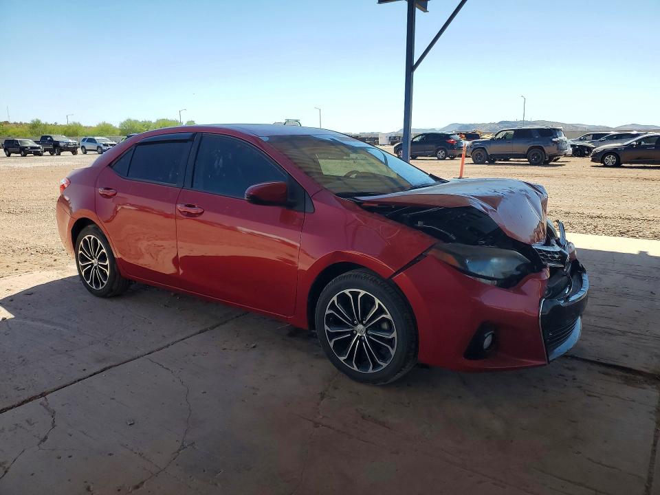 2015 Toyota Corolla VIN 5YFBURHE3FP345765 COPART salvage auction — FRONT END, AZ - CERT OF TITLE - SALVAGE, sold $2,100 on 2026-07-28 (photo 4)