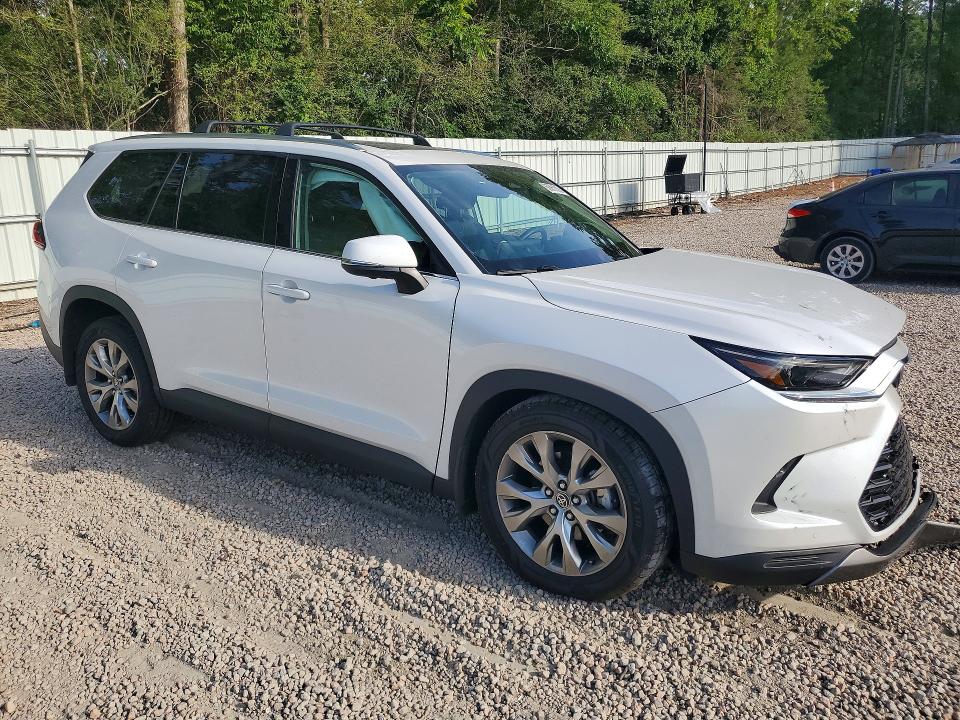2024 Toyota Highlander VIN 5TDACAB56RS016403 COPART salvage auction — FRONT END, Nc - Salvage Certificate Of Title, sold $5,200 on 2026-07-31 (photo 4)