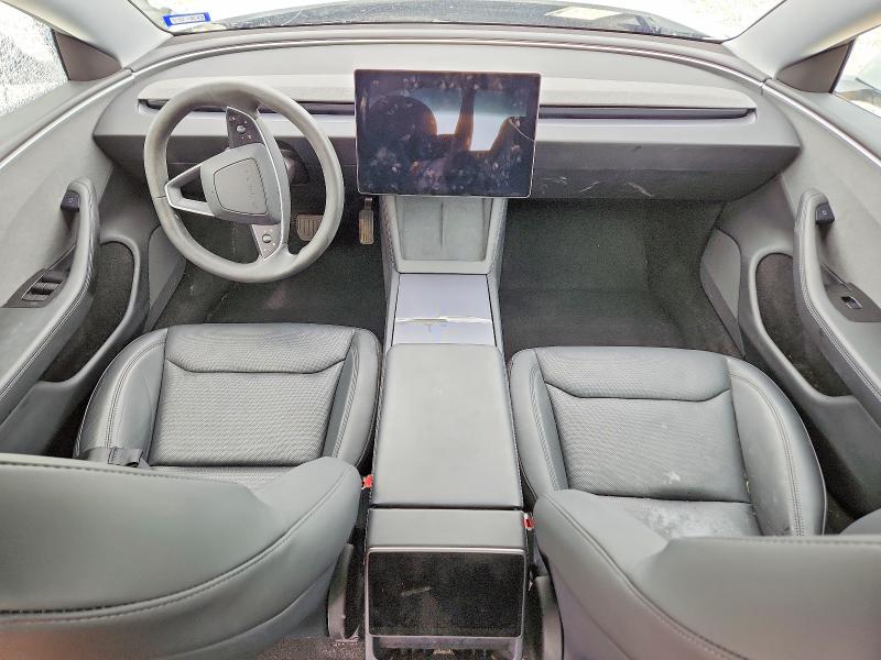 2025 Tesla Model 3 VIN 5YJ3E1EA4SF984165 COPART salvage auction — FRONT END, Tx - Salvage Vehicle Title, sold $70 on 2026-07-30 (photo 8)