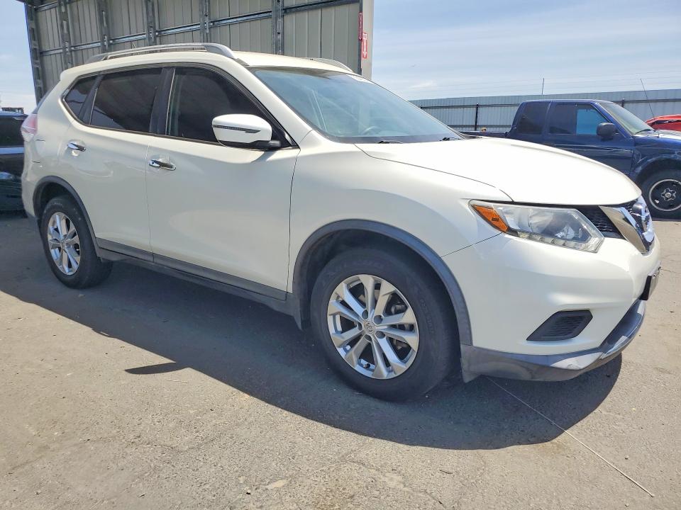 2016 Nissan Rogue VIN KNMAT2MT7GP727410 COPART salvage auction — SIDE, CA - SALVAGE CERTIFICATE, sold $3,150 on 2026-07-13 (photo 4)