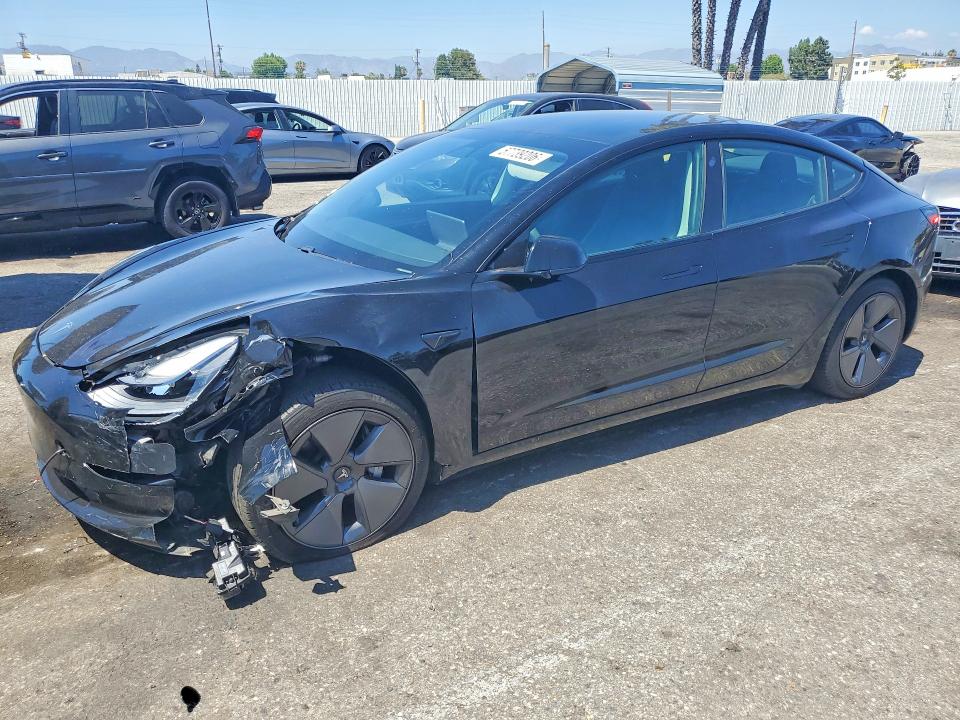 2021 Tesla Model 3 VIN 5YJ3E1EA7MF074710 — COPART salvage auction photo