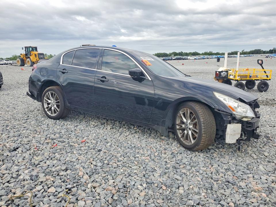 2013 Infiniti G VIN JN1CV6AR3DM355213 COPART salvage auction — FRONT END, FL - CERT OF TTL-REBUILT&SLVG RBLD, sold $400 on 2026-07-02 (photo 4)