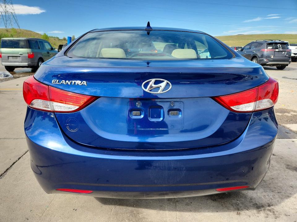 2013 Hyundai Elantra VIN KMHDH4AE3DU727980 COPART salvage auction — FRONT END, Co - Public - Salvage Title, sold $825 on 2026-07-22 (photo 6)