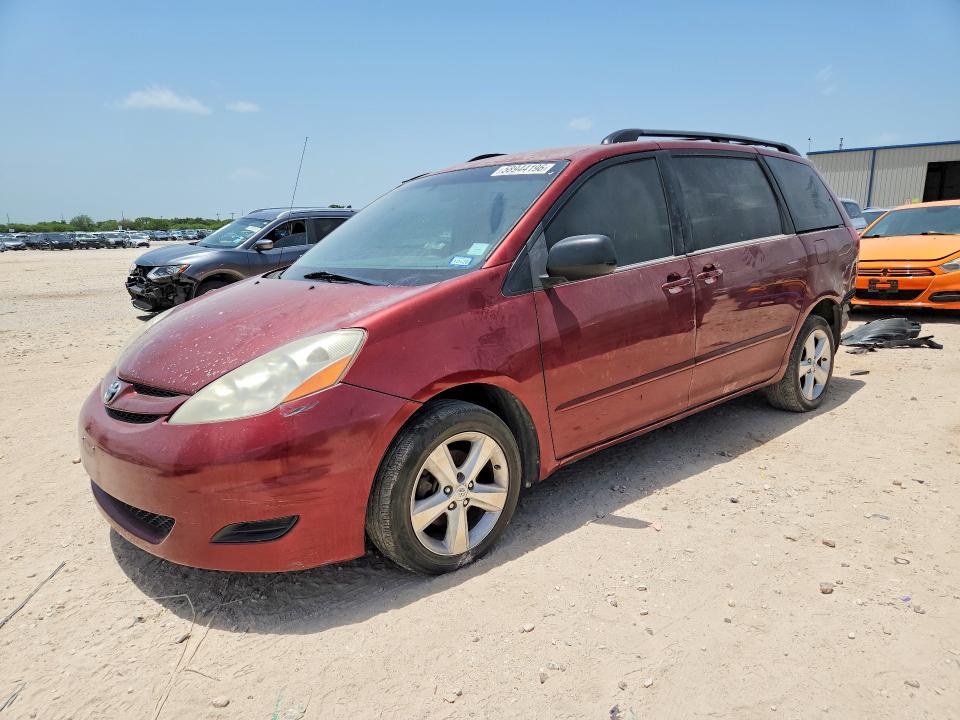 2010 Toyota Sienna VIN 5TDKK4CC6AS331051 COPART salvage auction — REAR END, TX - SALVAGE VEHICLE TITLE, sold $800 on 2026-07-30 (photo 1)