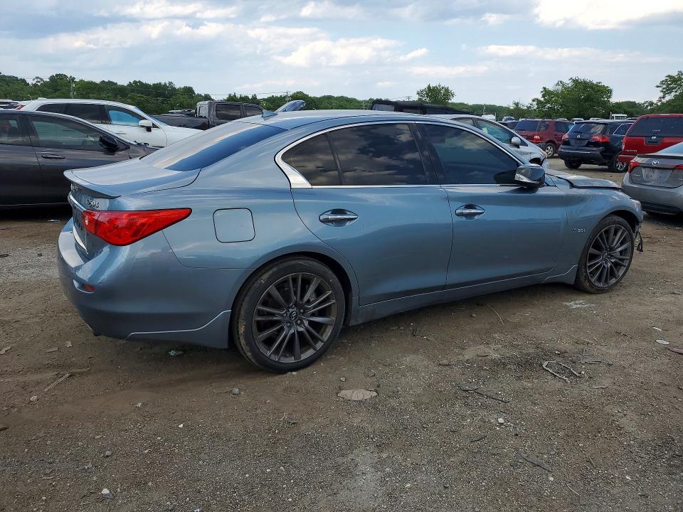 2016 Infiniti Q50 VIN JN1FV7ARXGM450696 COPART salvage auction — FRONT END, Pa - Cert Of Salvage-R=Reconstructe, sold $2,850 on 2026-07-28 (photo 3)