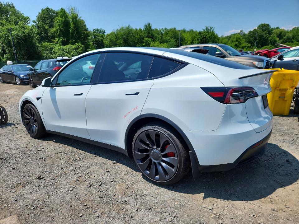 2023 Tesla Model y VIN 7SAYGDEF7PF860074 COPART salvage auction — FRONT END, Ct - Cert Of Title-Salvage, sold $13,700 on 2026-07-09 (photo 2)