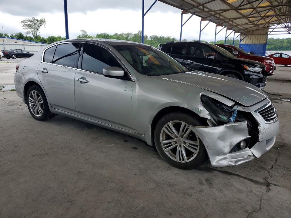 2010 Infiniti G VIN JN1CV6AR5AM253276 COPART salvage auction — FRONT END, Ga - Cert Of Title-Salvage, sold $1,750 on 2026-07-09 (photo 4)