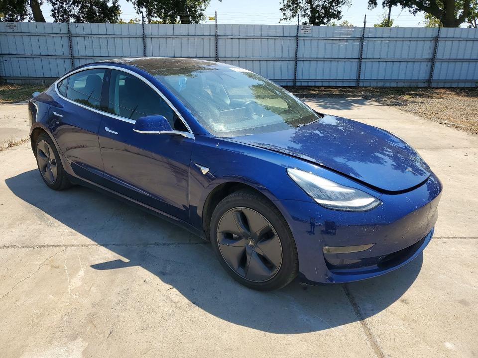 2018 Tesla VIN 5YJ3E1EAXJF154336 COPART salvage auction — REAR END, Ca - Salvage Certificate, sold $5,200 on 2026-07-13 (photo 4)