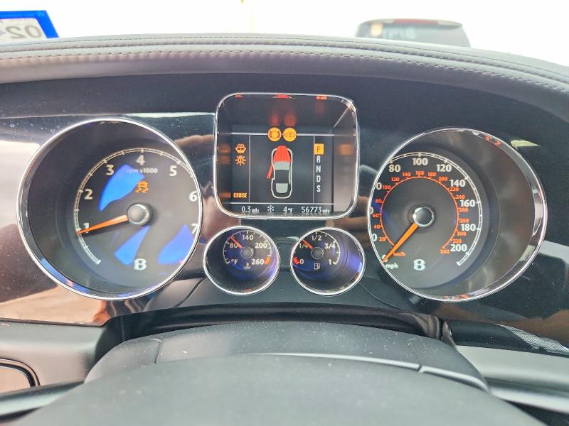 2008 Bentley Continental VIN SCBCP73W28C053149 COPART salvage auction — WATER/FLOOD, TX - SALVAGE TITLE-FLOOD DAMAGE (P), sold $7,700 on 2026-07-06 (photo 9)