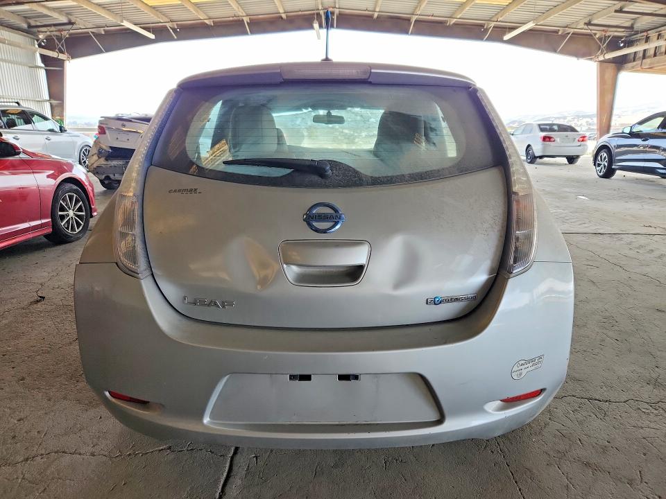 2012 Nissan Leaf VIN JN1AZ0CP3CT024429 COPART salvage auction — REAR END, Mt - Dis/Dlr/Exp Only Clean Title, sold $125 on 2026-07-11 (photo 6)