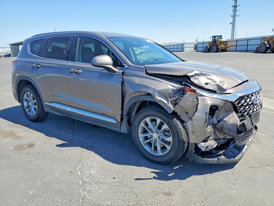 2019 Hyundai Santa fe VIN 5NMS23AD4KH009180 COPART salvage auction — FRONT END, Ca - Salvage Certificate, sold $2,500 on 2026-07-09 (photo 4)