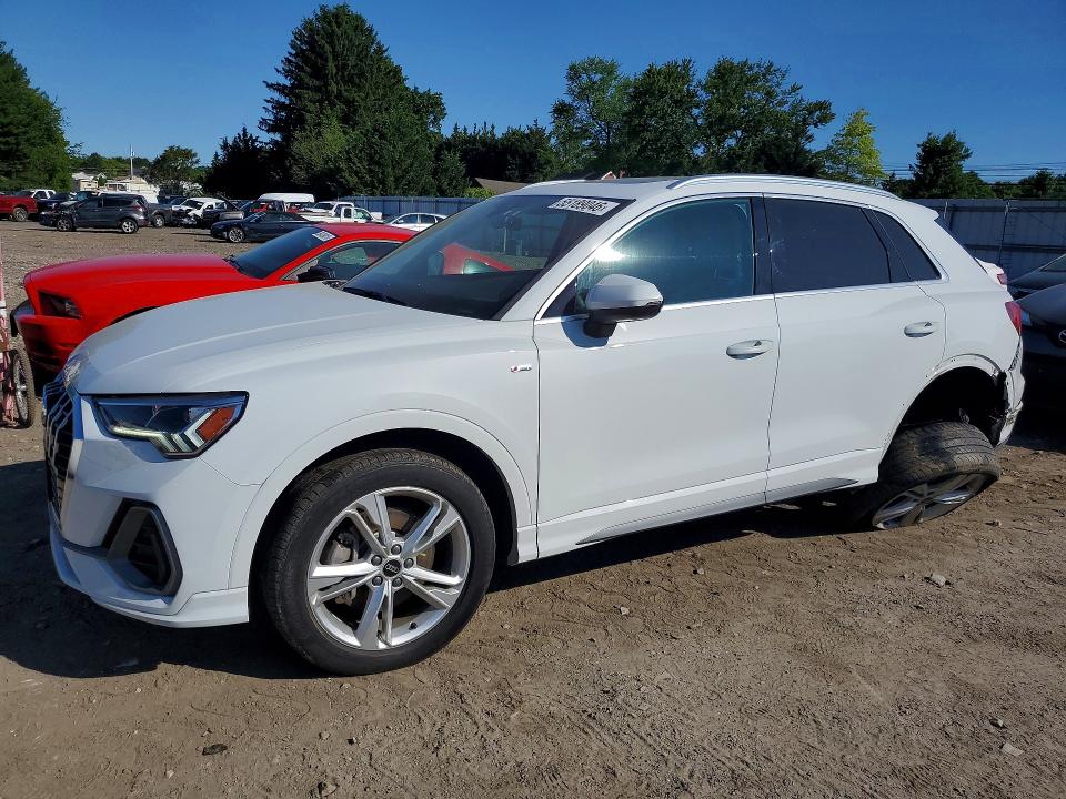 2023 Audi Q3 VIN WA1EECF36P1083183 COPART salvage auction — REAR END, Id - Salvage Certificate Of Title, sold $11,800 on 2026-08-17 (photo 1)