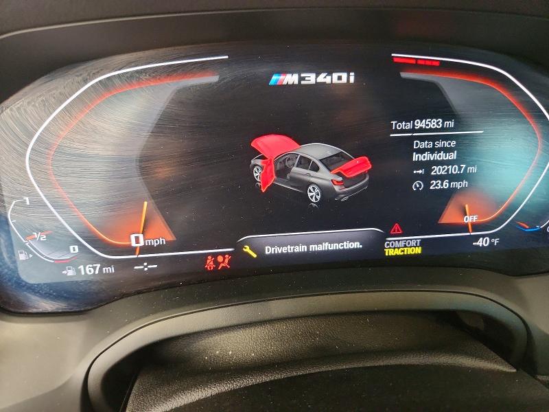 2020 BMW M3 VIN WBA5U9C06LAF54801 COPART salvage auction — UNDERCARRIAGE, Wi - Cert Of Title-Claim Paid, sold $10,600 on 2026-08-17 (photo 9)